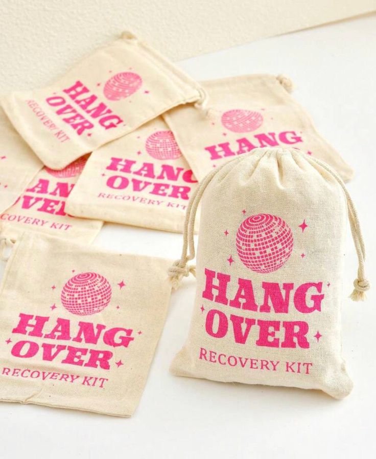 Hangover kit Bachelorette Recovery Kit Survival Kit Bags Birthday Party Hangover Kit Wedding Emergency kit